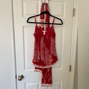 CAbi Spaghetti Strap Camisole with Matching Scarf - Size XS - Like New